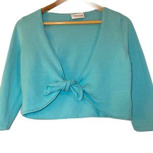 LIZ CLAIBORNE LIGHT BLUE CARDIGAN SIZE S/P